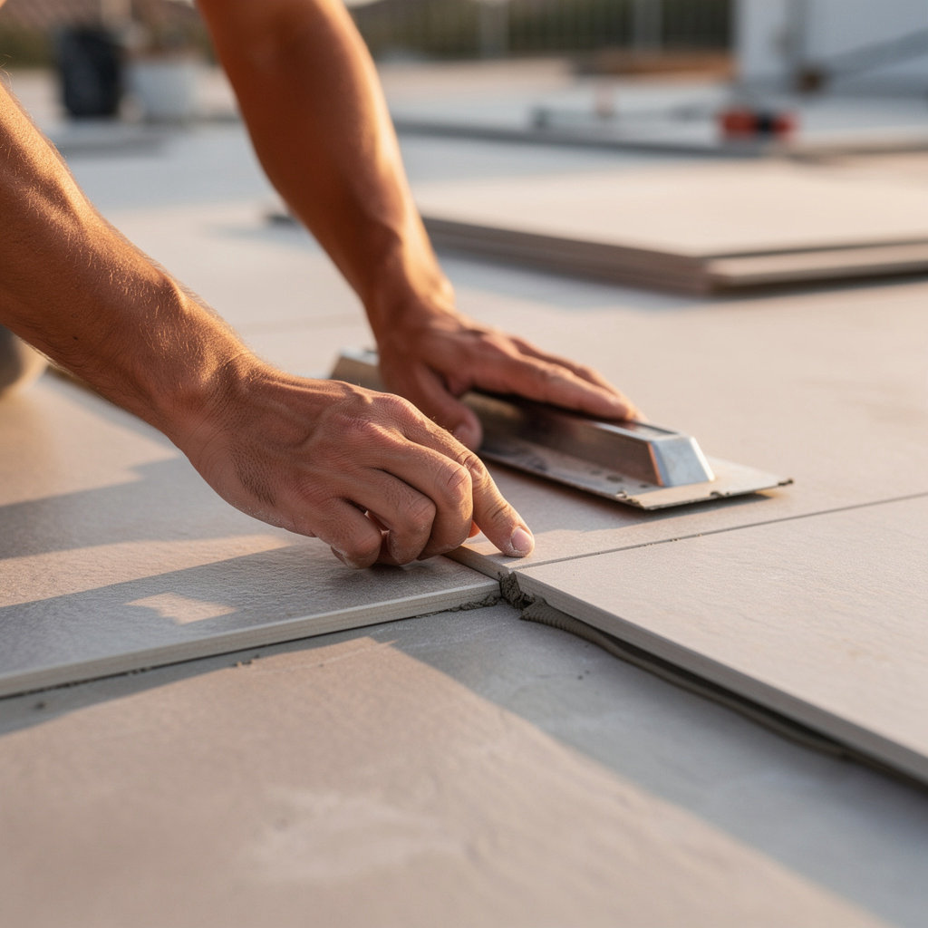 Jaramillo's Tile craftsmanship in Santa Barbara, showcasing precision tile installation and quality materials